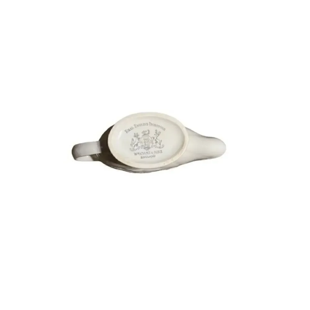 Royal Crownford Ironstone Weatherby Hanley White Wheat Gravy Boat‎